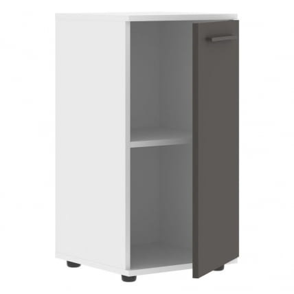Шкаф колонка с глухой малой дверью ЕДИС ЕЛCС 42.1 Мокко Мокко Белый / EDIS ELCS_1