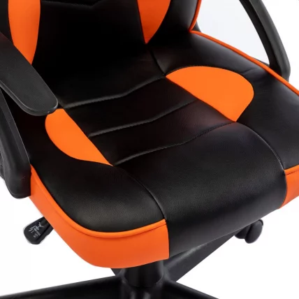 Кресло компьютерное BRABIX Shark GM-203 экокожа Черный-оранжевый_7