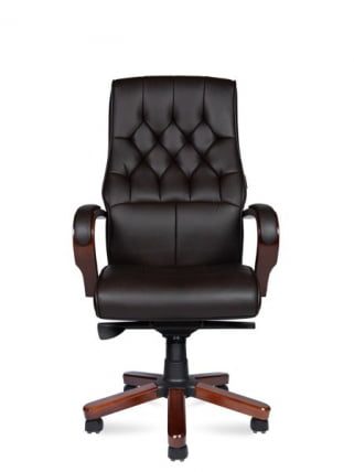 Кресло офисное Боттичелли P2338-L0828 leather Темно-коричневая_2