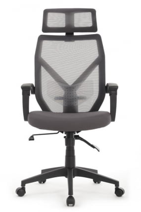 Кресло Оливер РCХ В-203АC Черный пластик/Серый / Oliver RCH W-203AC_4