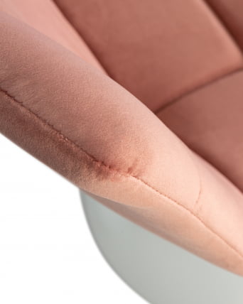 Стул барный DOBRIN TAILOR WHITE (пудрово-розовый велюр (MJ9-32)) 2 шт_7