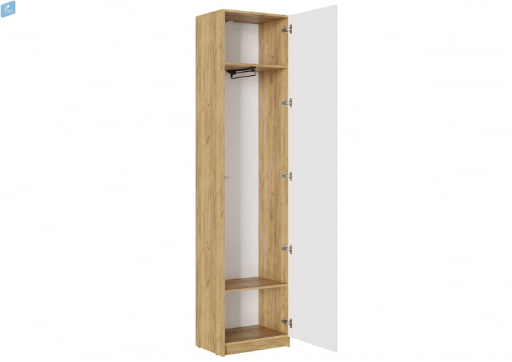 Шкаф БОСТОН ШК-003 дуб крафт золотой/Белый глянец_2