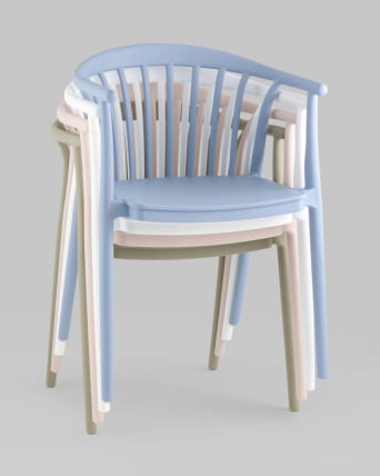 Стул Кампо пластик Голубой / Campo_7