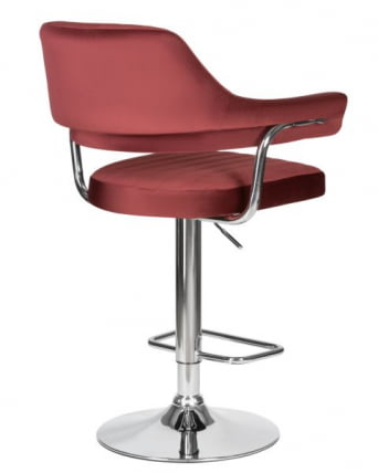 Стул барный ДОБРИН CХАРЛЙ (винный велюр (МДЖ9-35)) 2 шт / DOBRIN CHARLY (MJ9-35))_6