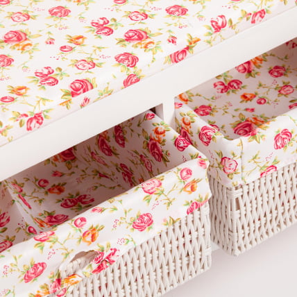 Обувница с 2-я корзинами Сеcрет Де Маисон РИМИ ( мод.ТТ-БХ003 ) МДФ+Павловния, 80*33*47, Белый (Вхите) / Secret De Maison RIMI mod.TT-BH003 (White)_4