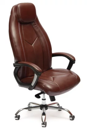 Кресло руководителя BOSS хром Коричневый 2 TONE Кресло руководителя BOSS хром Коричневый 2 TONE_0