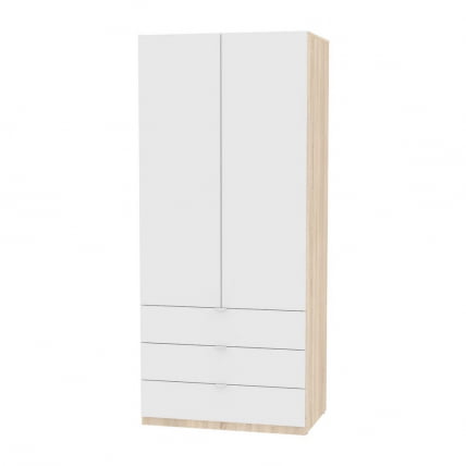 Шкаф распашный R-198х90х45-4-TR(ДСС-Белый)_0