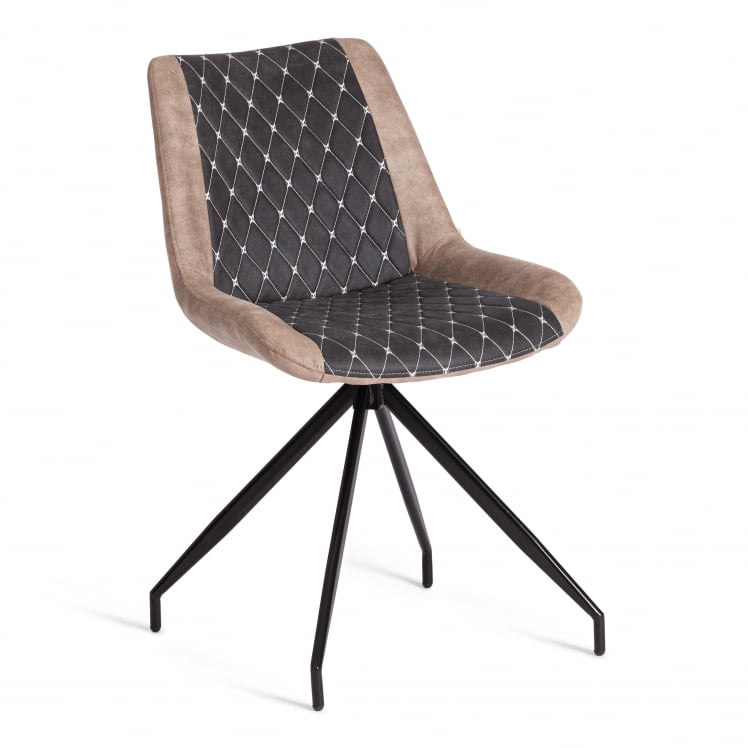 Стул KELT ( mod. 8799 ) металл,ткань наппа, 50 х 60 х 84 х 49,5 см, черный/коричневый_0
