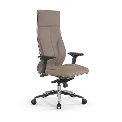 Кресло руководителя Мetta L 1m 46/4D Infinity Easy Clean (MPES) Комплект 2 Темно-бежевое_0
