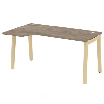 Стол эргономичный левый ONIX WOOD OW.SA-1(L) Тиквуд Темный/Светлый_0