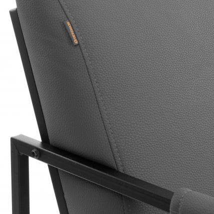 Кресло Charli LUX/Чарли Люкс К экокожа , Sharp Графит, 70х80х82 см_7