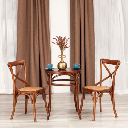 Стол THONET (mod.T9151) дерево вяз, 60х75 см, Темный Орех (№5)_4