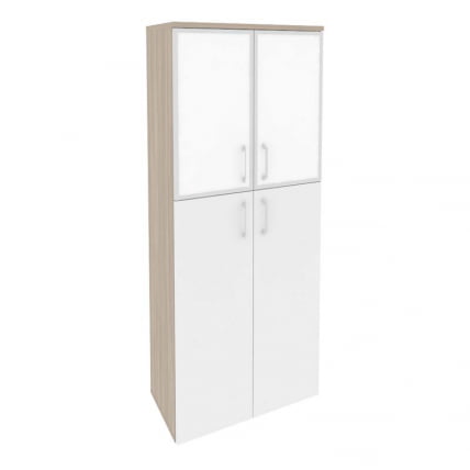 Шкаф высокий широкий ONIX O.ST-1.7R white Дуб Аттик/Белый_0