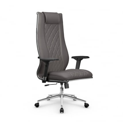 Кресло руководителя МЕТТА L 1m 50M/4D Infinity Easy Clean (MPES) Комплект 7 Серое_0