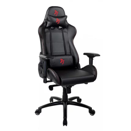 Геймерское кресло Arozzi Verona Signature Black PU Red Logo_0
