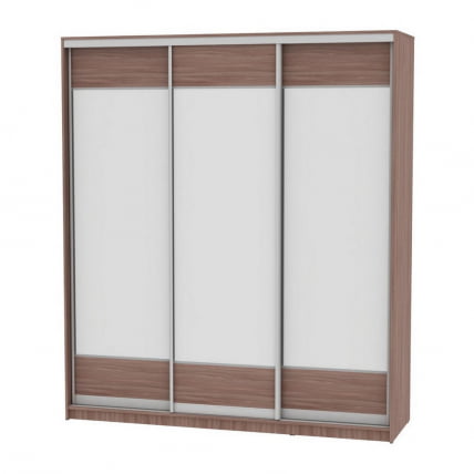 Шкаф-купе B-230х200х60-3(ЯШТ-D8D8D8)_0