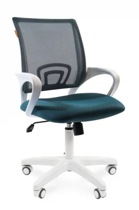 Кресло оператора Chairman 696 white TW-18 Зеленое_0