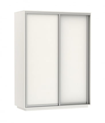 Шкаф-купе двухдверный Экспресс Дуо Элемент 1600х2400х Белый снег / 1600х2400h_0