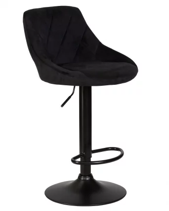 Стул барный DOBRIN LOGAN BLACK Черный велюр MJ9-101_1