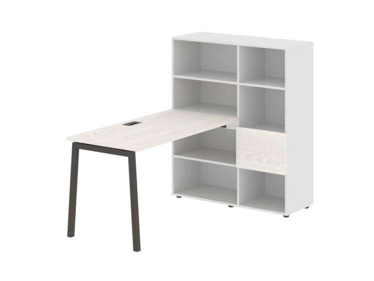 Рабочая станция EDIS ELRST 1113 Ясень Траун Мокко Белый_0