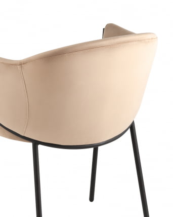 Стул Брасе велюр Капучино / Brace_5