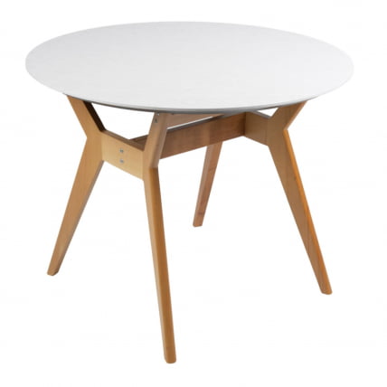 Стол Нарвик круглый д.960 Мрамор Бьянко_0