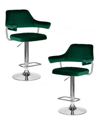 Стул барный ДОБРИН CХАРЛЙ (зеленый велюр (МДЖ9-88)) 2 шт / DOBRIN CHARLY (MJ9-88))_0
