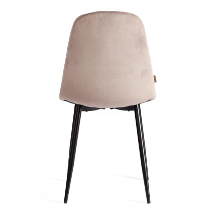 Стул BREEZE (mod. JSC-58) Велюр/металл , 44 х 53 х 86 см, coffee (кофейный) HLR 9 / черный_3