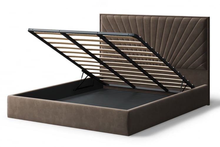 Кровать Леона, 2000кс1600 мм, коричневый / 2000x1600_2