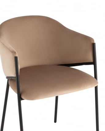 Стул Брасе велюр Капучино / Brace_6