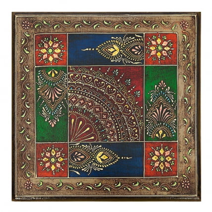 Столик Secret De Maison HAVELY ( mod. BJ-001) дерево манго, 30x30x17 cm, этническая роспись Столик Secret De Maison HAVELY ( mod. BJ-001) дерево манго, 30x30x17 cm, этническая роспись_3