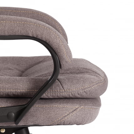Кресло COMFORT LT (22) ткань рогожка Nice, мокко (серо-бежевая)_8
