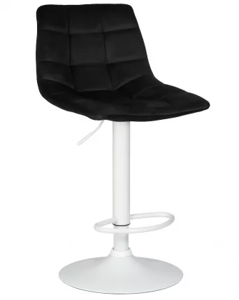 Стул барный DOBRIN TAILOR WHITE Черный велюр MJ9-101_0