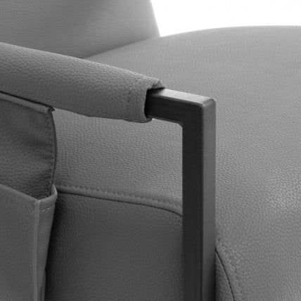 Кресло Charli LUX/Чарли Люкс К экокожа , Sharp Графит, 70х80х82 см_6