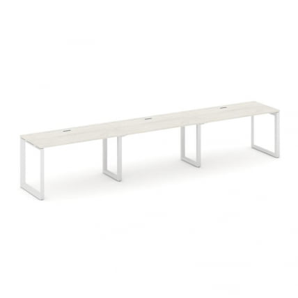 Рабочая станция односторонняя Стайл Проджект СН-59О.ОРС-034 Дуб Наварра/Металл Белый/Белый Заглушка / SN-59O.ORS-034_0