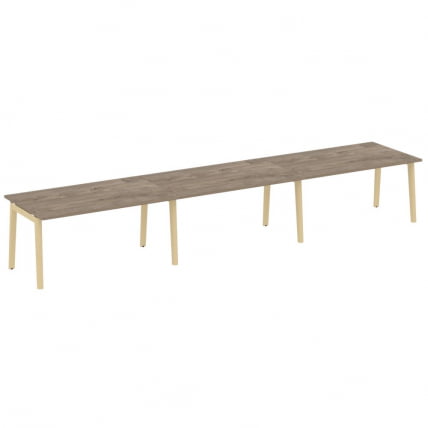 Стол переговорный (3 столешницы) ONIX WOOD OW.PRG-3.4 Тиквуд Темный/Светлый_0