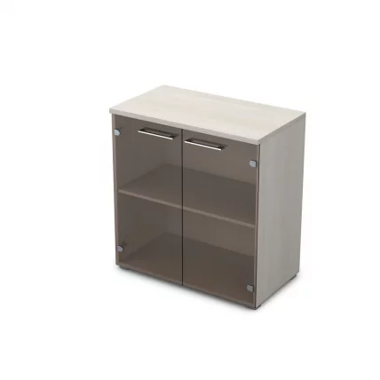 Шкаф низкий со стеклом GLOSS LINE 9НШ.023.2 Ivory_0