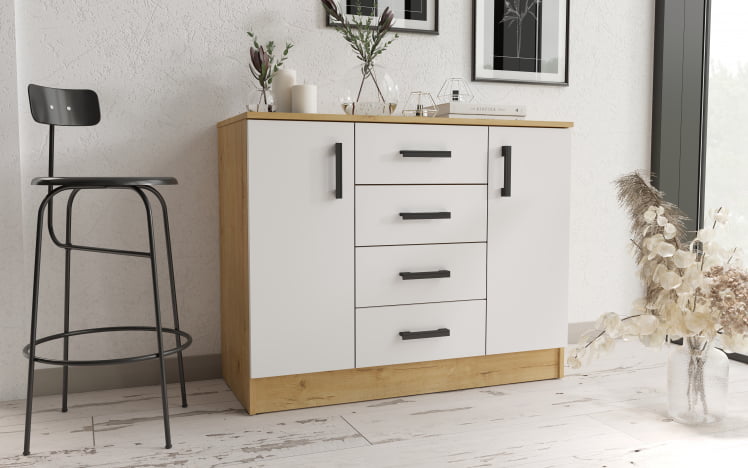 Комод к1000-2д Дуб вотан/Белый_2