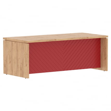 Стол руководителя Torr LUX TLST 209H Дуб Бофорд Красный_0