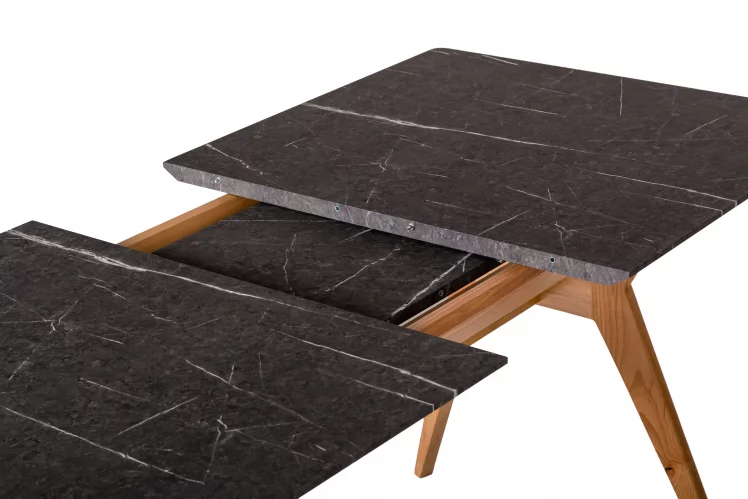 Стол раскладной Нарвик 120-160 БУК-Мрамор Графит_4