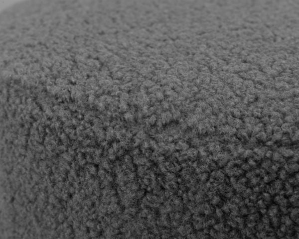 Пуф ДОБРИН ДЭННИ БЛАCК (темно-серое букле (16)) / DOBRIN DANNY BLACK_1