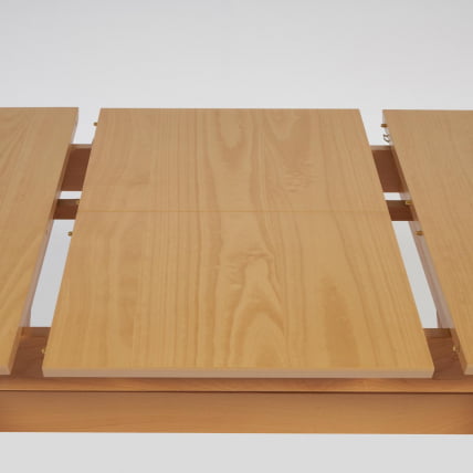 Стол раскладной Риcко (Рикко) основание бук, столешница мдф, 80кс120+40*75см, Натуральный / Ricco 80x120+40*75см,_4