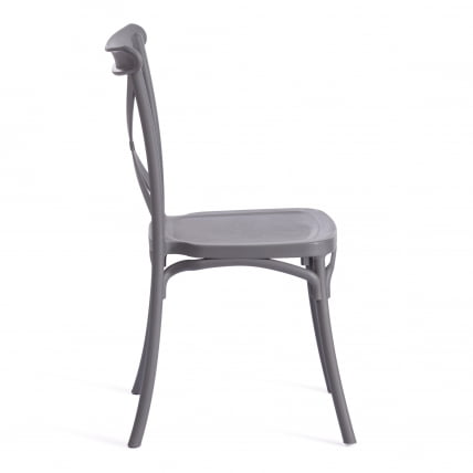 Стул CROSS (mod. PL24) пластик, 48 х 58 х 89 см, Dark-grey (темно-cерый) 15537_1