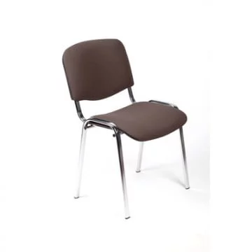 Стул ZP_UP_EChair Rio ИЗО хром ткань коричневая 550730_0