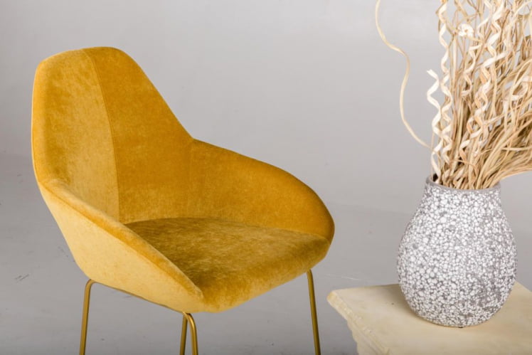 Стул полубарный Kent (ПБ) БлюАрт/Линк Золото_3