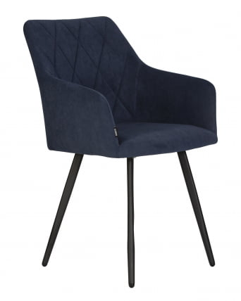 Стул обеденный DOBRIN ROBY велюр Catania Dark Blue_1