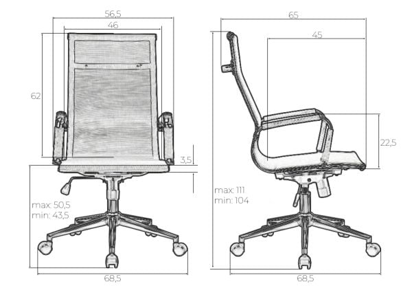 Офисное кресло для персонала ДОБРИН CАРТЕР (черный) / DOBRIN CARTER_9