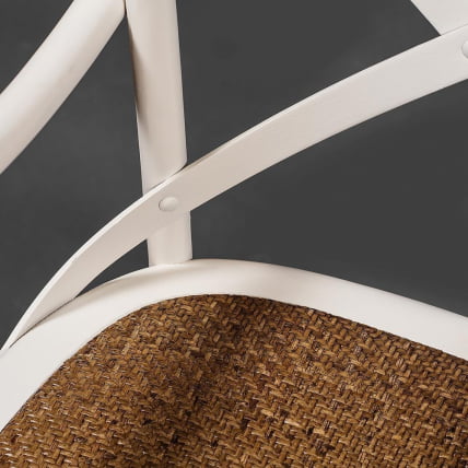 Стул с подлокотниками CРОСС (мод.CБ2008) дерево береза, 91х55х52см, буттер вхите / CROSS (mod.CB2008) butter white_8