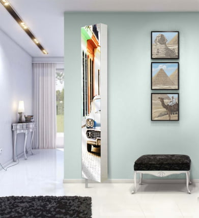 Поворотный зеркальный шкаф Lupo Art Белый Поворотный зеркальный шкаф Lupo Art Белый_9