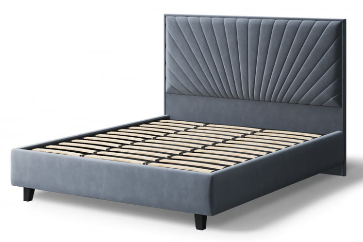 Кровать Леона, 2000 * 1800мм, серый_2